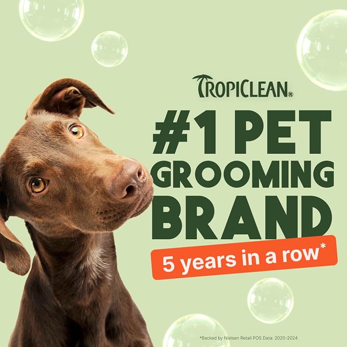 TropiClean 2-in-1 Dog Shampoo and Conditioner, Moisturizing Dog Detangler - Image 4