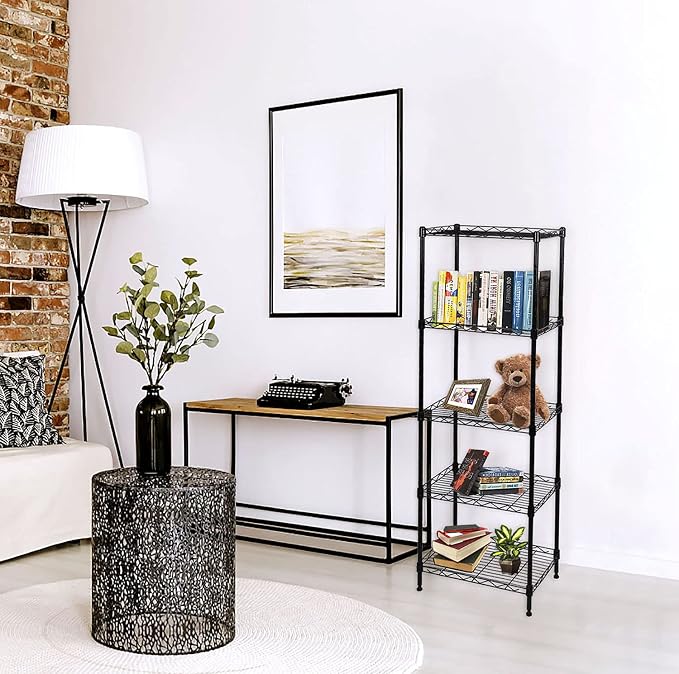 5-Tier Wire Shelving Adjustable Shelves Unit Metal Storage Rack - Image 4