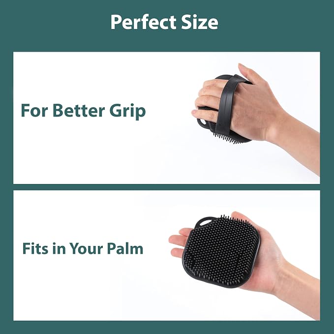 2 PC Silicone Body Scrubber, Exfoliating Shower Bath Scrubber, Soft Silicone - Image 5