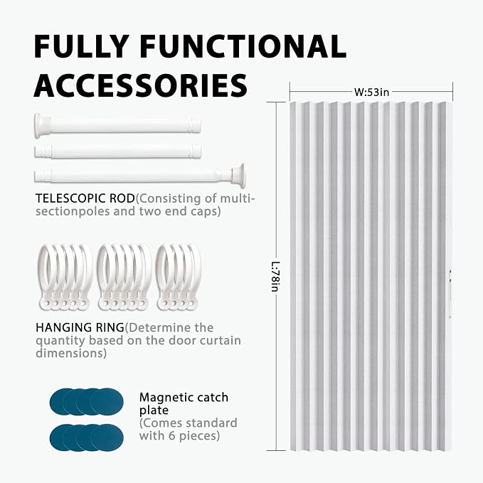Accordion Door Curtain Set - Image 3