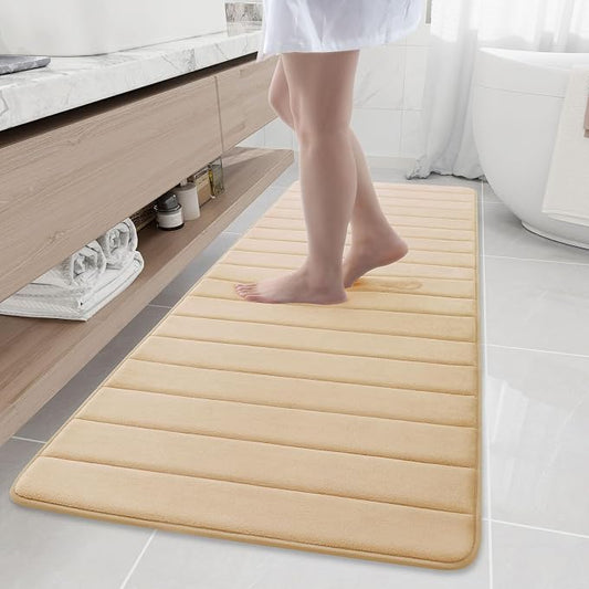 Buganda Memory Foam Bath Mat, Ultra Soft and Non-Slip Bathroom Rugs, Water by Buganda