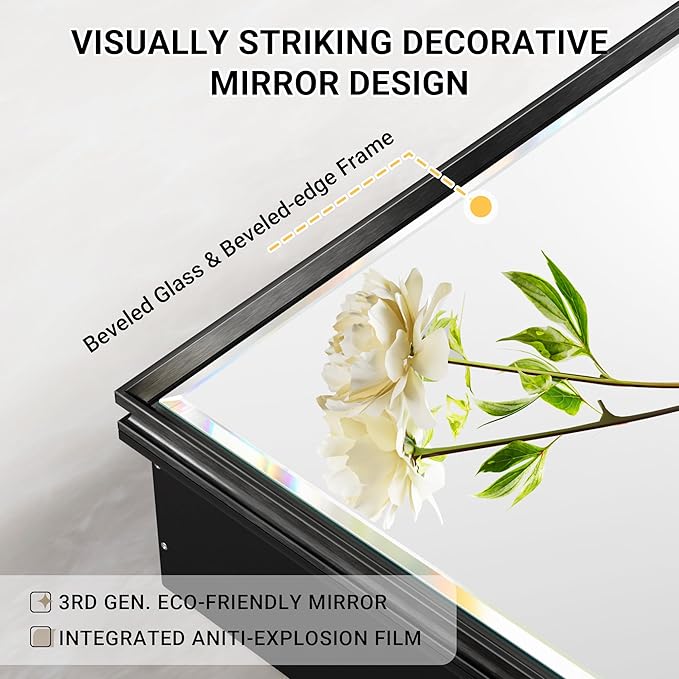 60x30 Pre-Assembled Black Medicine Cabinet - Image 3