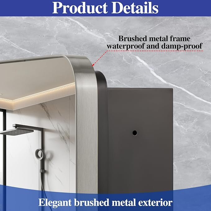 Bathroom Medicine Cabinet, Recessed & Surface Wall Cabinet - Image 6