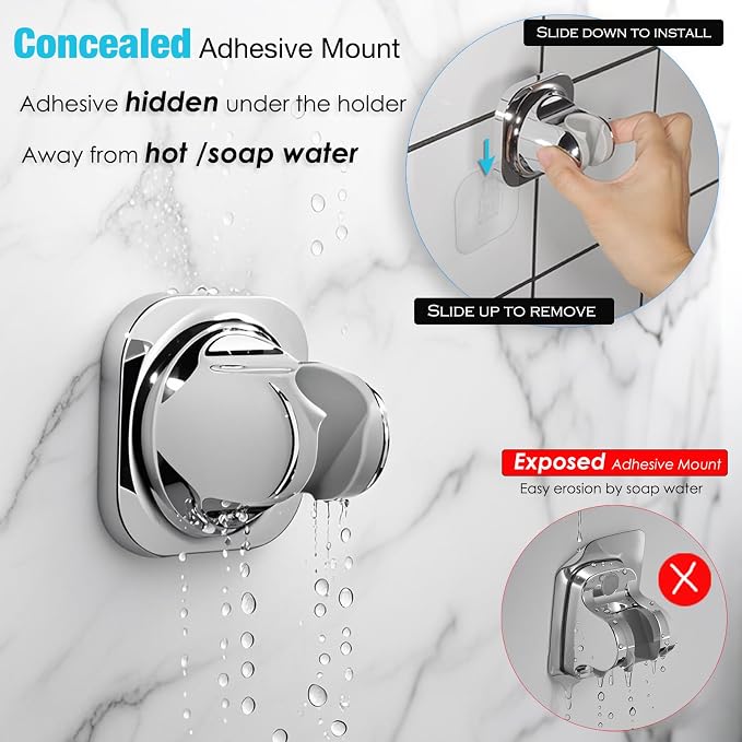 Adhesive Shower Head Holder - Image 5