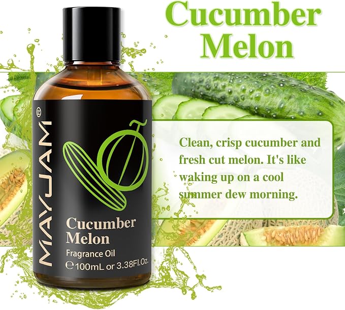 MAYJAM 100ML/3.38FL.OZ Cucumber Melon Fragrance Oils - Image 4