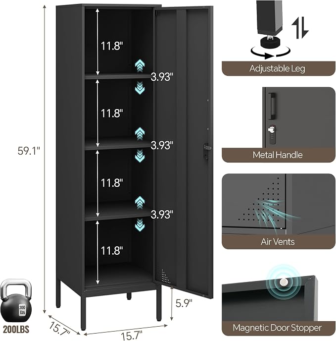 Locker Cabinet, Home Office - Image 3