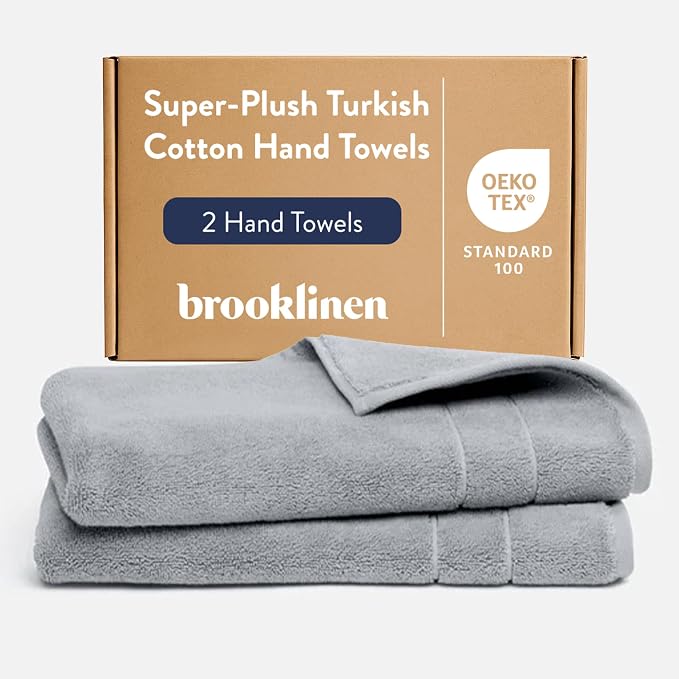 Brooklinen Super-Plush Turkish Cotton Hand Towels by Brooklinen