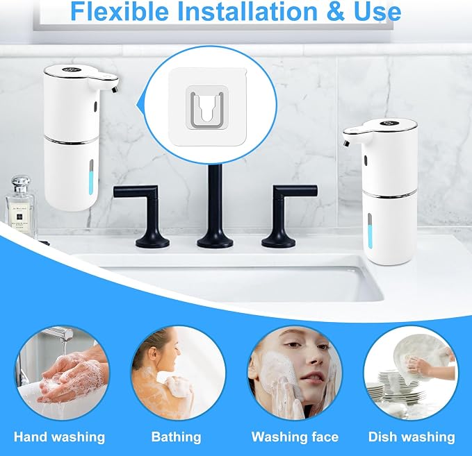 Automatic Soap Dispenser Touchless, Rechargeable Foaming Hand Soap Dispenser - Image 5