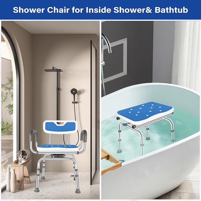Swivel Shower Chair Height Adjustable Swivel Shower Chair - Image 6