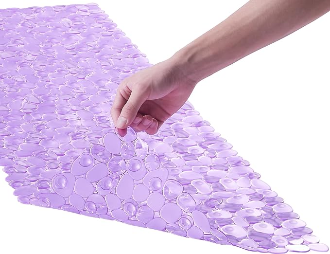 Bath Shower Mat Non Slip: Extra Large Pebble Bathtub mat by Webos