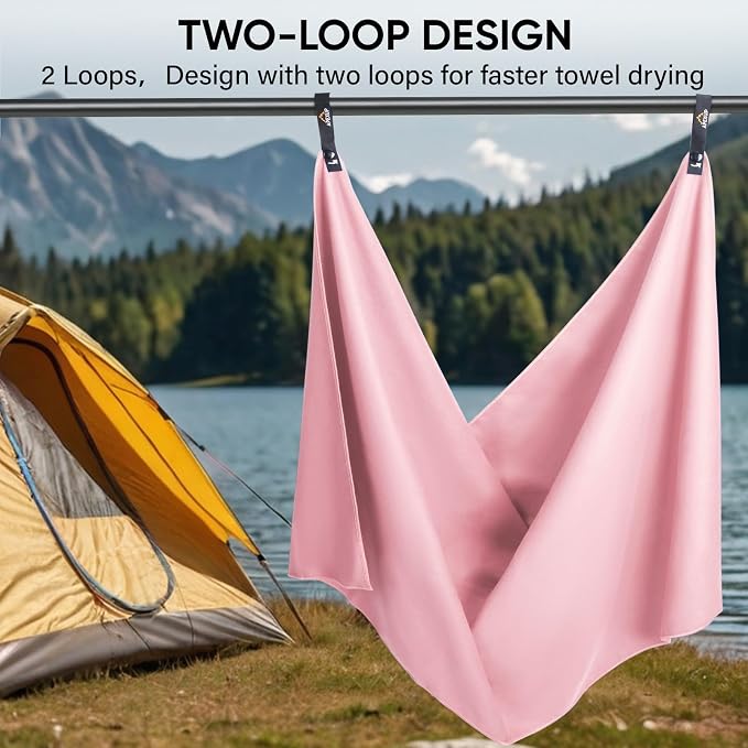 APEXUP Microfiber Travel Towel, Ultra Absorbent Quick Dry Towels, Lightweight - Image 7