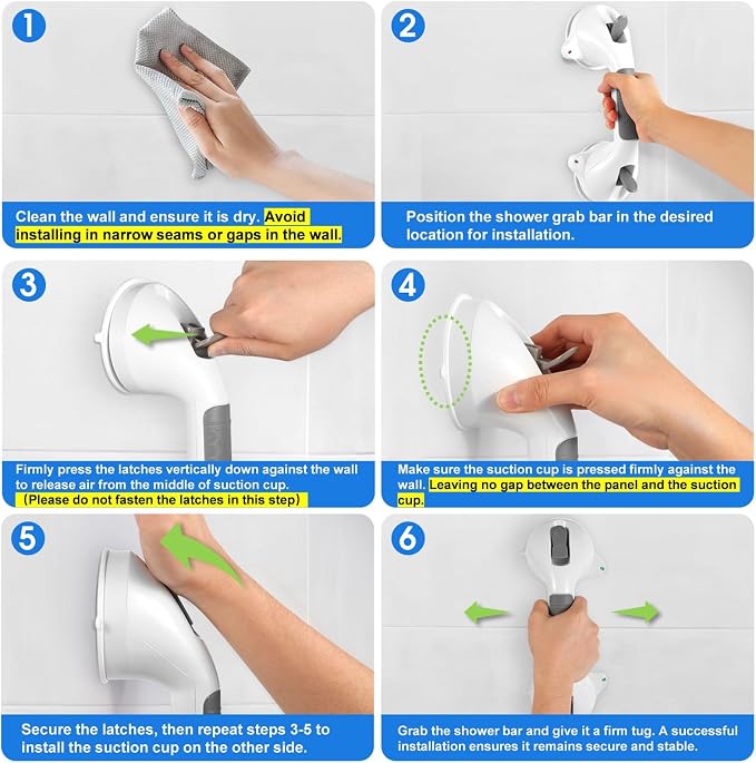 Suction Grab Bar with Safety Indicator - Image 6