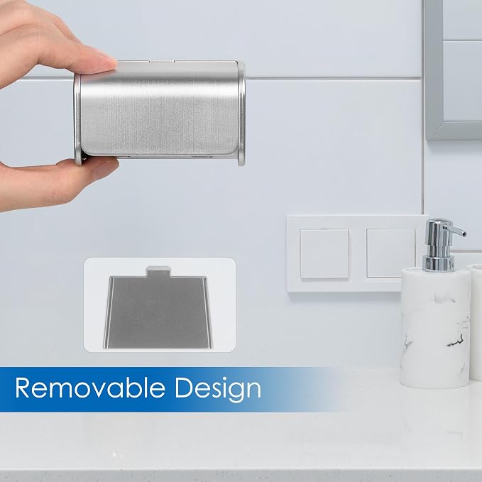 2 PCS Toothbrush Holder Wall Mounted - Image 3