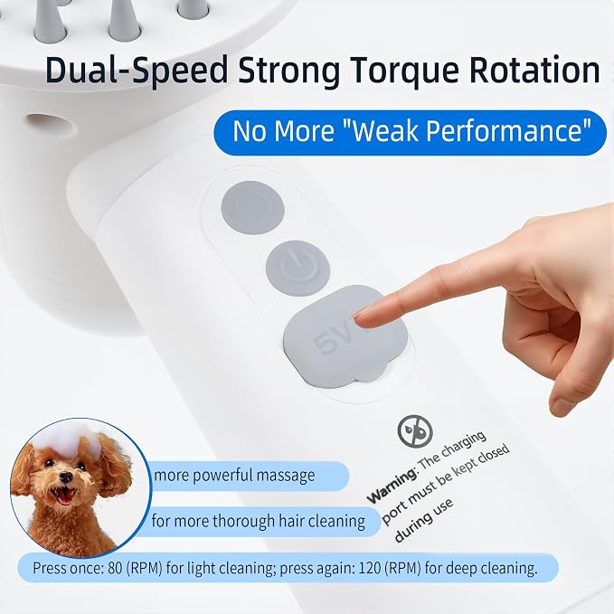 Electric Rotating Massage Dog Shampoo Spray Dispenser - Image 6