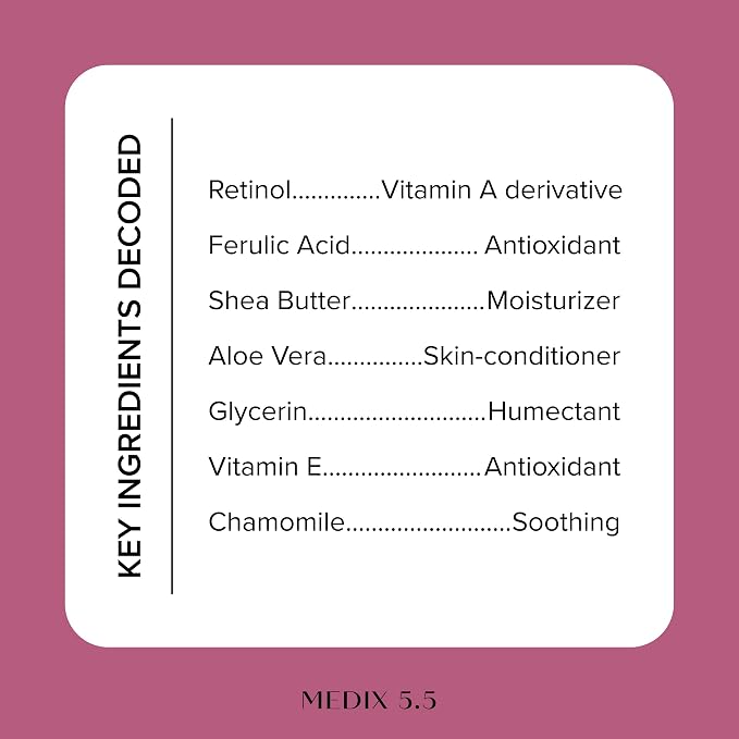 Medix 5.5 Retinol Body Lotion Firming Moisturizer | Crepey Skincare Treatment | - Image 4