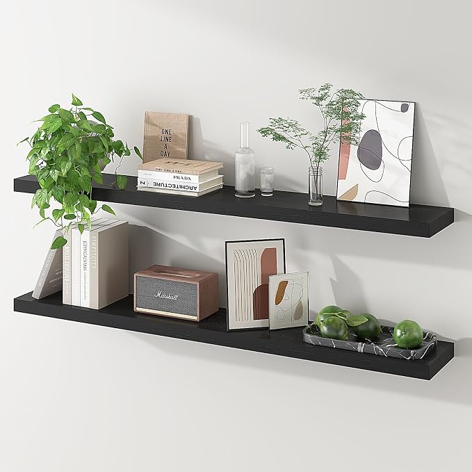 SAUMONIERES 48 Inch Floating Wall Shelves by Saumonieres