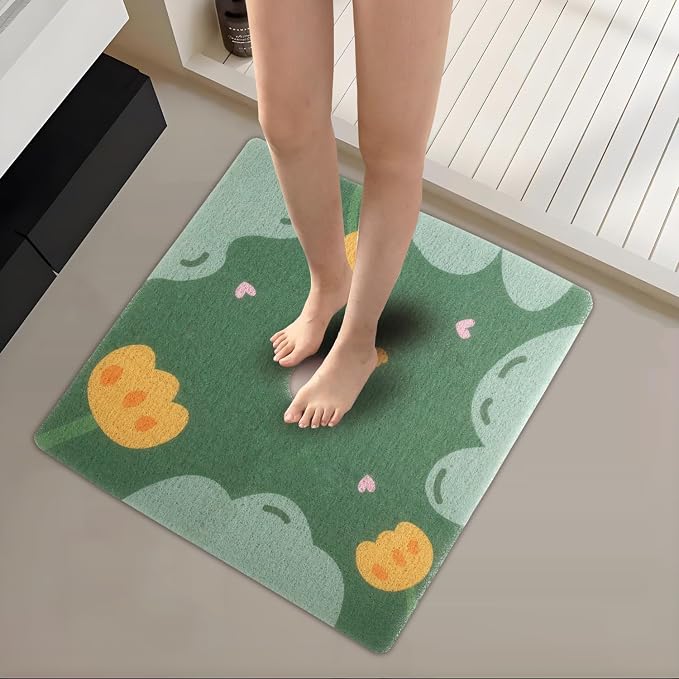 Square Shower Mat 23x23 Inch Non-Slip by Unknown