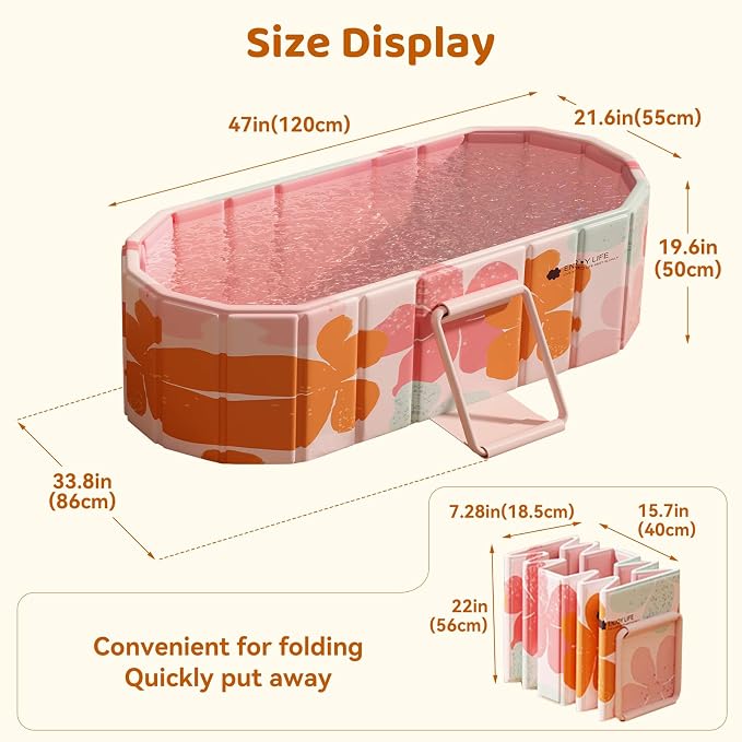 Portable Foldable Bathtub, Freestanding Bathtub No Installation, Bathroom SPA - Image 9
