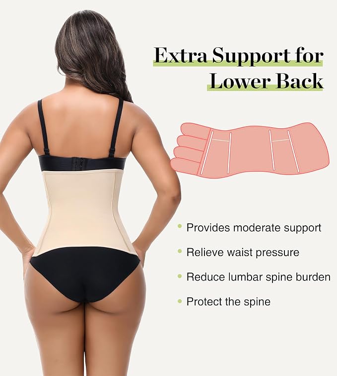 SHAPSHE Waist Trainer for Women Postpartum Recovery Wrap Waist Cincher Corset - Image 3