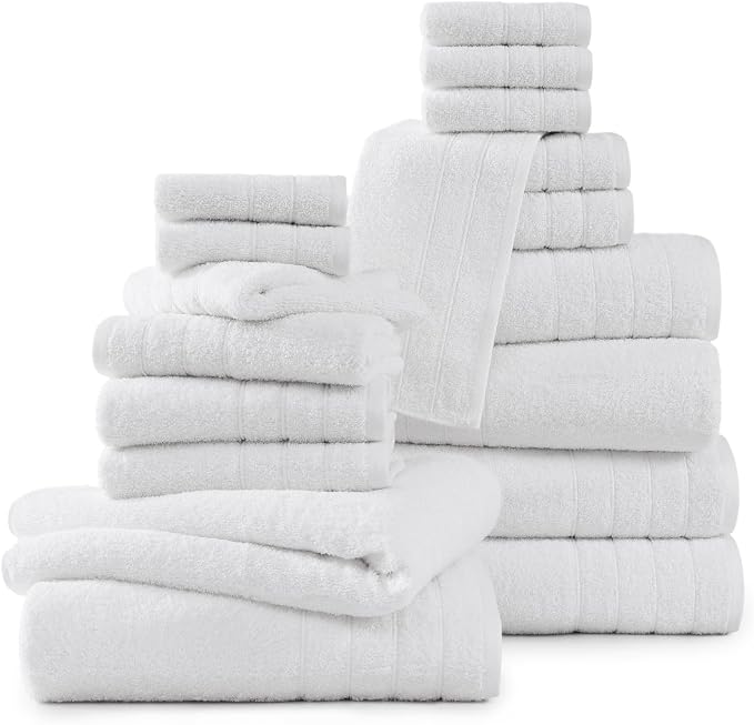 Casa Platino 100% Cotton Luxury Bathroom Towel Set - Image 2