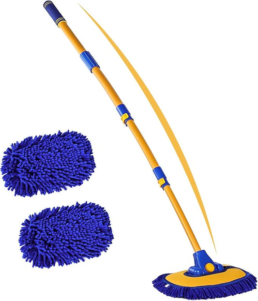 anngrowy 56.7" Car Wash Brush Mop Kit Mitt Sponge by anngrowy