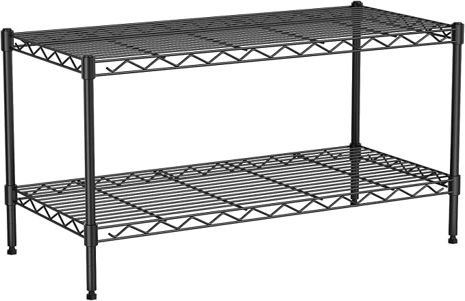 2-Tier Wire Shelving Unit, Wire Shelves Rack by Vanzbon