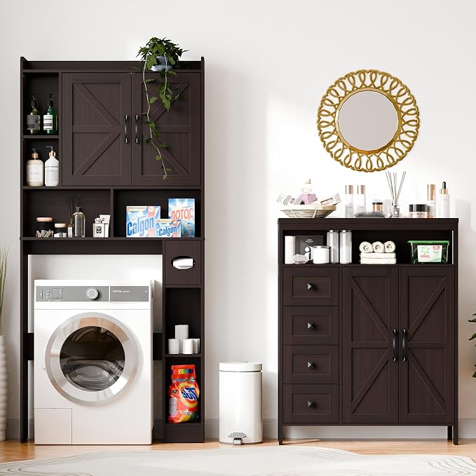 Vabches Farmhouse Storage Cabinet - Image 7