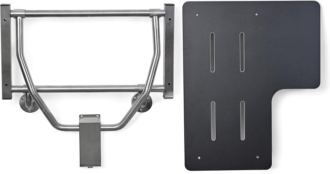 Seachrome 32" x 22.5” Black Reversible Folding Transfer Tub/Shower Seat - Image 9