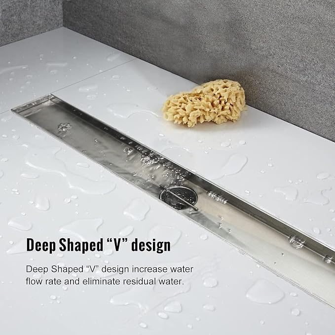 Linear Shower Drain, 18 inch Drain - Image 6