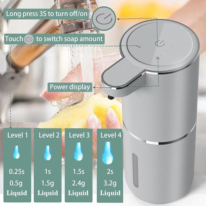 Automatic Liquid Soap Dispenser, Touchless Hand Soap Dispenser USB - Image 10