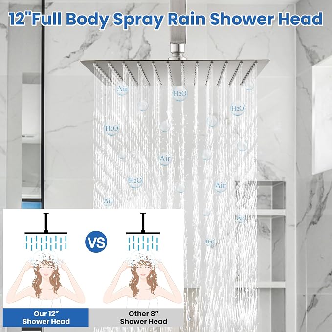 Airuida Shower Faucet Set and Handle Set Single Function Shower Trim Kit - Image 8