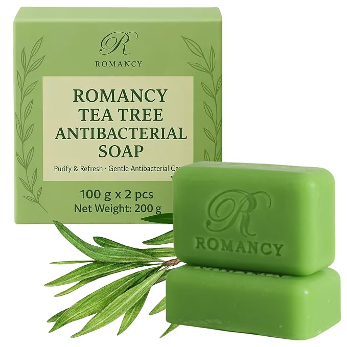 Romancy Tea Tree Antifungal Soap Bar by Romancy