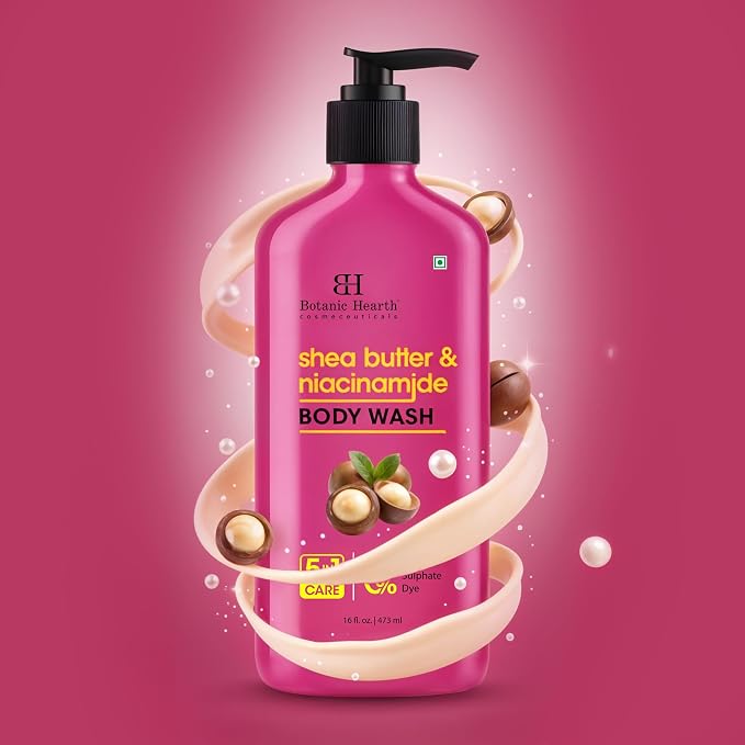 Botanic Hearth Shea Butter & Niacinamide Body Wash – Deeply Nourishing & - Image 8