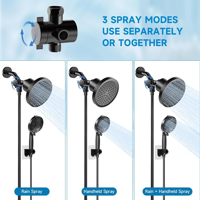 Shower Heads With Handheld Spray Combo - Image 2