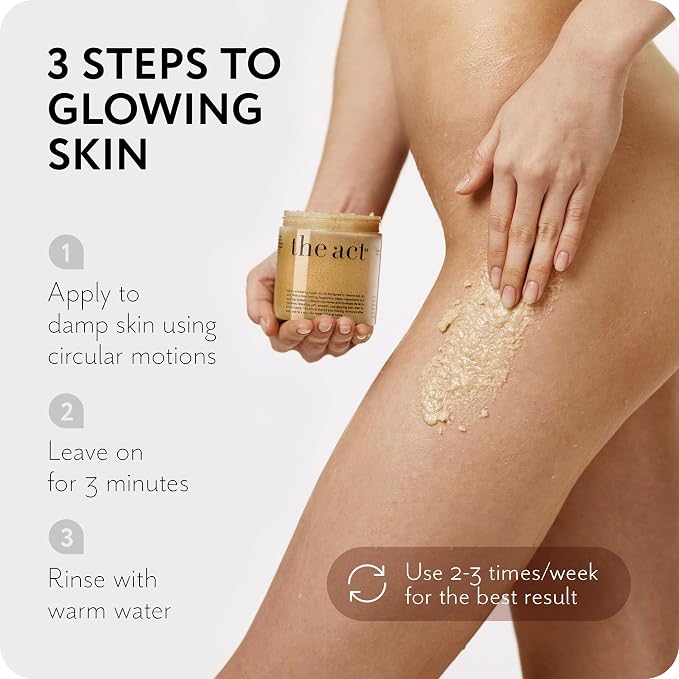 THE ACT Sugar Exfoliating Body Scrub – Natural Body Polish - Image 5
