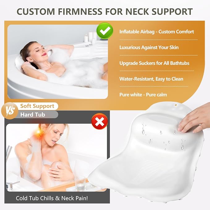 Silicone Bath Pillows for Tub - Image 2