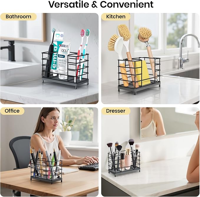 Toothbrush Holder with Quick Drying Mat—Toothbrush and Toothpaste Holders - Image 6