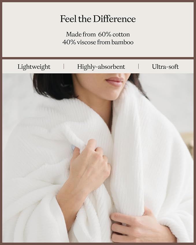 Cozy Earth Ribbed Bath Sheet Set - Image 5