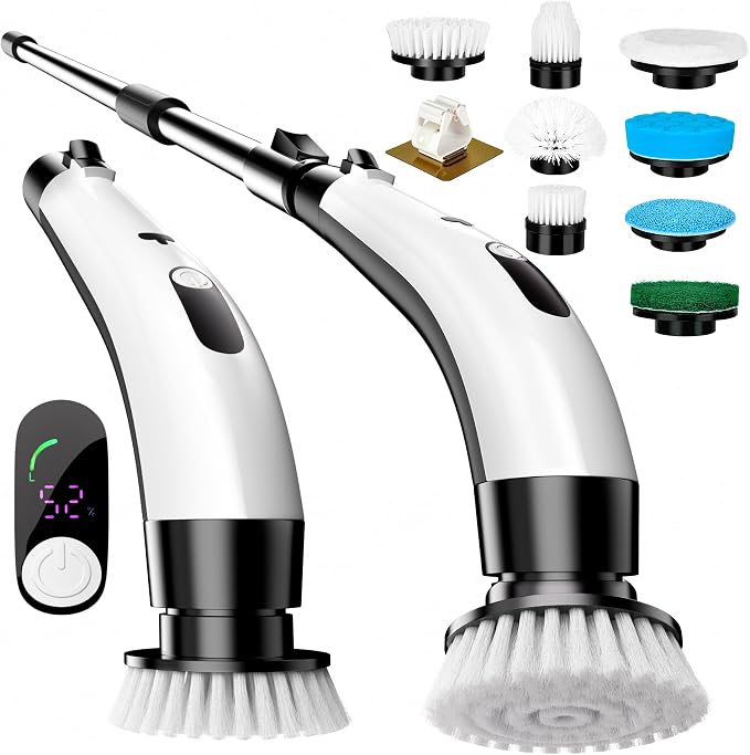 PUNOMO Electric Spin Scrubber, Cordless Waterproof Cleaning Brush by Unknown