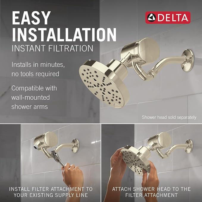 Delta Faucet Clarifi Premium Shower Filter Attachment - Image 5