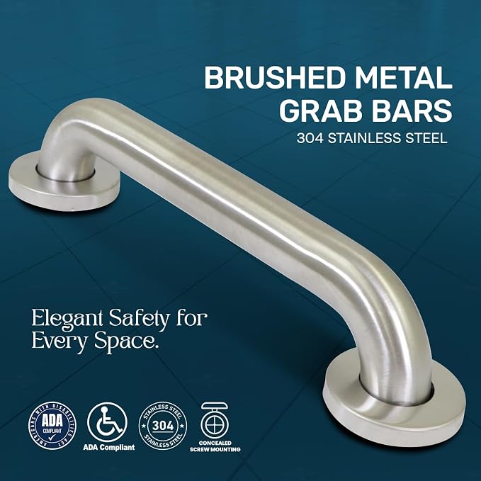 Highcraft Grab Bar for Bathtubs and Showers, Shower Grab Bars for Seniors and - Image 2