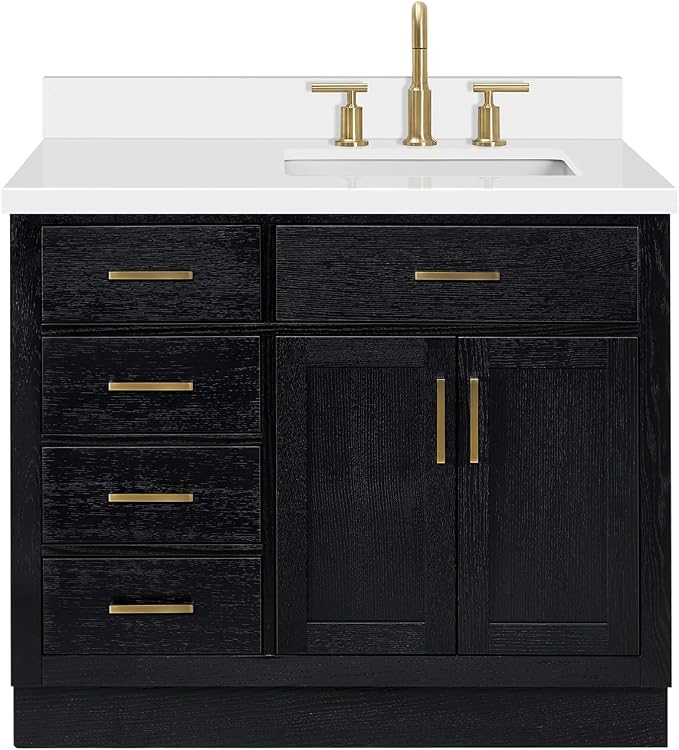 ARIEL Hepburn 43 Inch Single Rectangular Sink Bathroom Vanity - Image 11