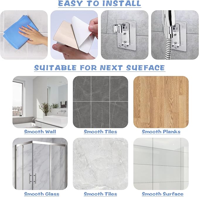 Shower Head Holder, Adjustable Wand Holder - Image 5