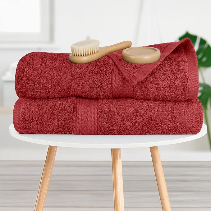 RIVERSIDE 100% Ring Spun Cotton Large Bath Towels Set of 4, 27 x 54 Inches – - Image 6