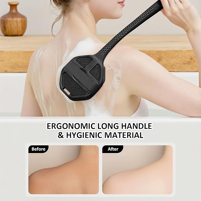 3PCS Extender Handle Set, 17in Lengthen Detachable Long Handle Back Brush*1 - Image 5