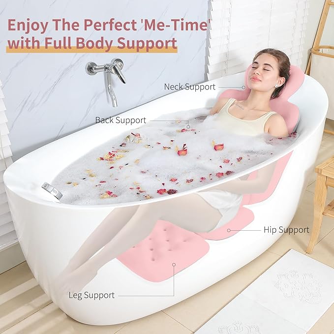 Bath Cushion, Full Body Bathtub Pillow - Image 3