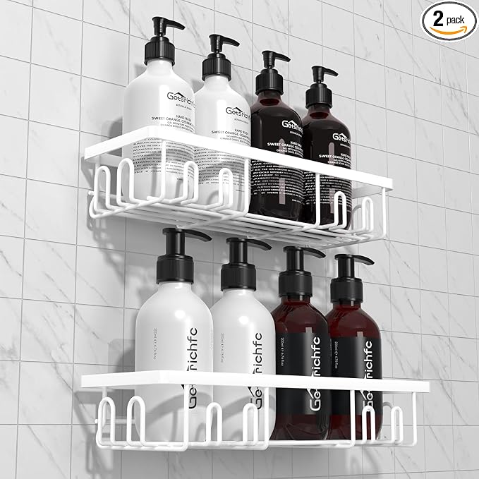 2025 New Adhesive Shower Caddy, Shower Shelves by QualityHomeLife