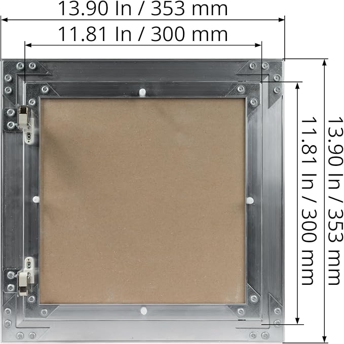 12" x 12" Inch Aluminum Drywall Access Panel - Image 6
