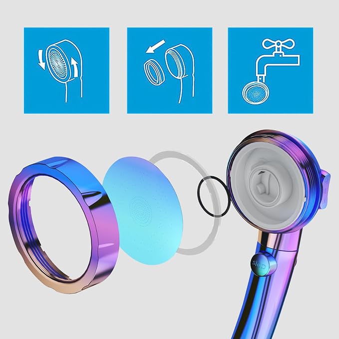 KAIYING Drill-Free High Pressure Handheld Shower Head - Image 6