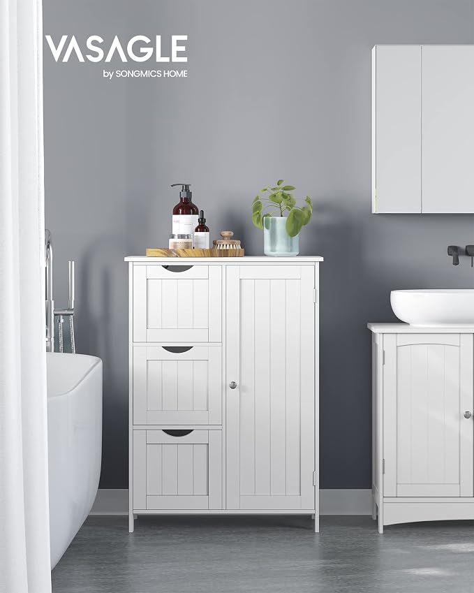 VASAGLE Floor Storage Cabinet, Freestanding Storage Unit - Image 3